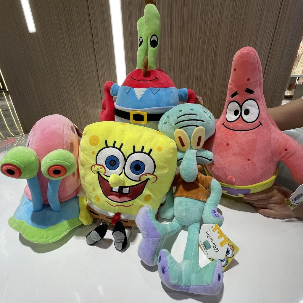 25-30 см Плюшевая игрушка Губка Боб и Патрик Звезда Кавайная Мультяшная Набивная Кукла Мягкая Детская Подарок