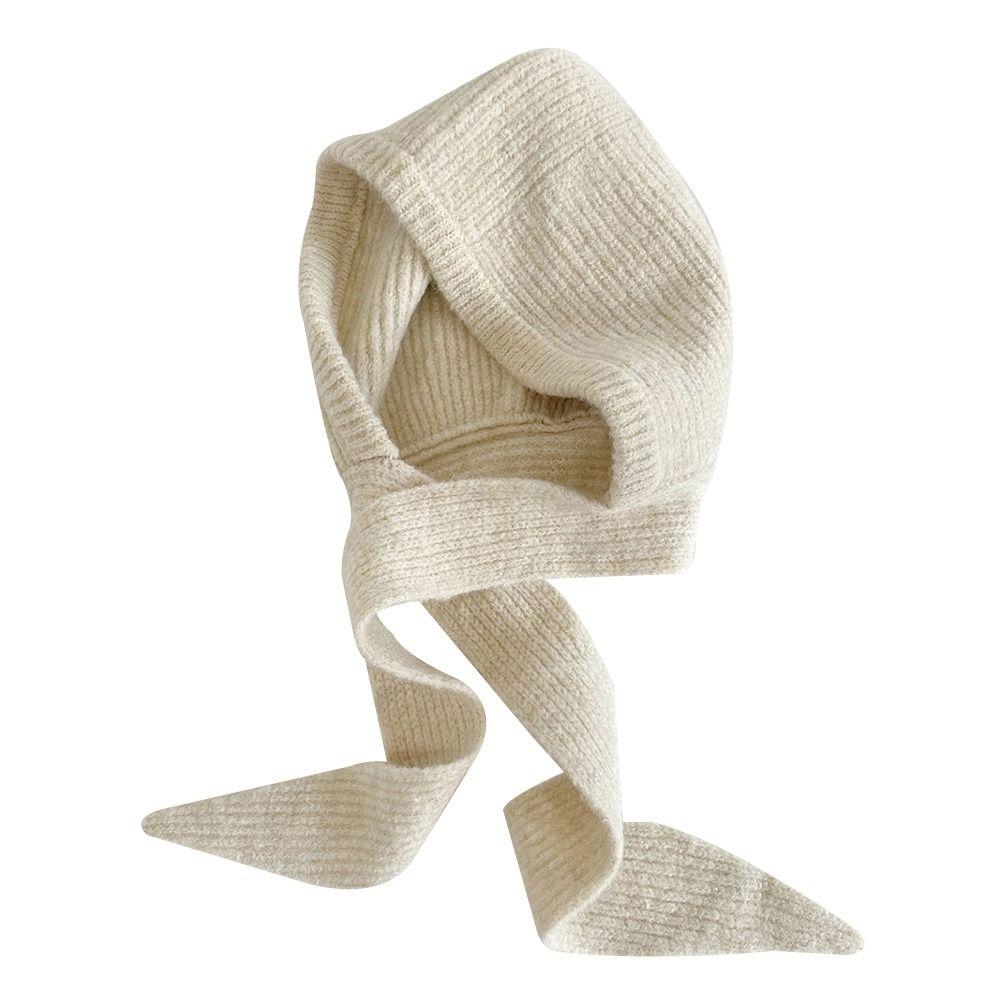 Thickened Knitted Cap Warm Ear Protection Cap Fashion Bomber Hat for Women