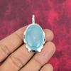 Подвеска из цельного серебра 925 пробы с халцедоном, ювелирные изделия с подвеской из драгоценных камней ручной работы, подарки для жены, абсолютно новый кулон