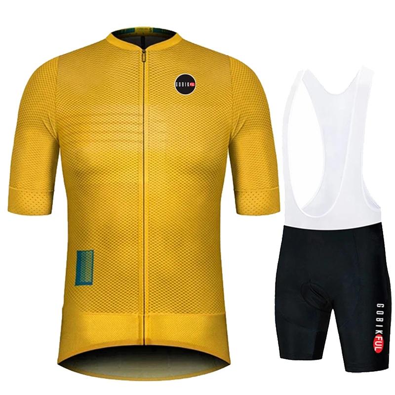 Gobikful  Men Summer Cycling Clothing Road Bike Shirts Suit Bicycle Bib Shorts MTB Ropa Ciclismo Maillot 2026 Summer Breathable Cycling Suit Set