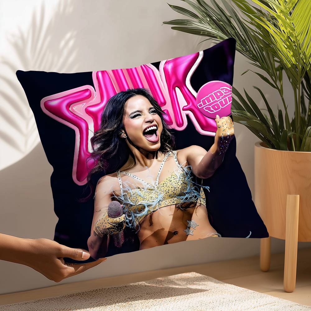 Певица Эмилия Мернес mp3 Наволочка Плюшевая ткань Мягкая Наволочка Двусторонняя печать Наволочка для подушки Бытовые подарки