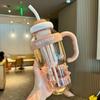 2026 Summer Ice Buster Plastic Straw Cup - Large Capacity, Stylish Design