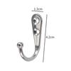 10pcs Alloy Hooks with Screws Wall Mounted Hanging Hangers for Coat Towel Bags Caps Hook Kitchen Bathroom Storage Rack Holders