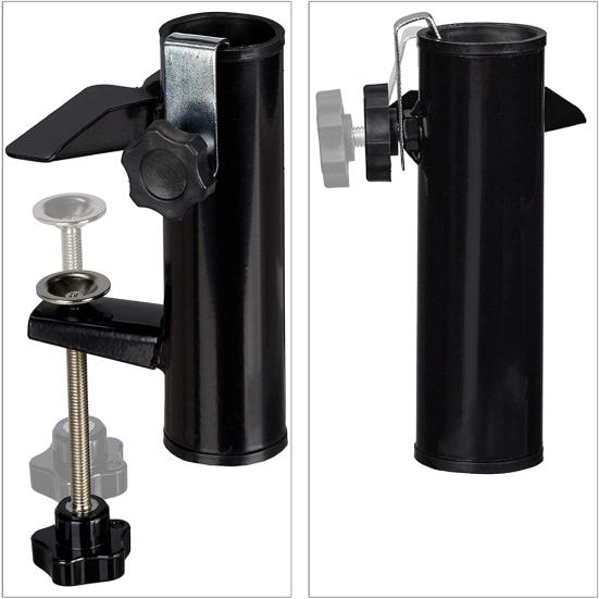 Parasol Holder for Square Balcony Railing Patio Umbrella Support Stand Bracket