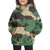 Girls' Hooded Tie- Sweatshirt - Pullover Print Top