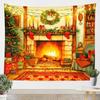 С Рождеством Гобелен Новогодний Фон Настенное Украшение Каминные Чулки Подарки Подвесная Ткань