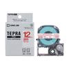 [Genuine] Kingjim Tepra PRO Tape Cartridge 12mm Transparent Label/Red Letters Length 8m ST12R
