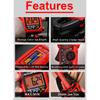 HABOTEST Digital Clamp Meter HT206A HT206B HT206D 600A AC DC Current Two-color Backlight NCV Voltmeter Ammeter With Leather Case