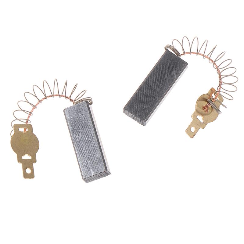 2Pcs Spring And Wires Electric Motor Carbon Brushes For Dust Collector Cleaner