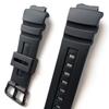Совместимый резиновый ремешок для часов для и включает инструмент AW-590, AW-591, AWG-M100 часов, (Черная пряжка)