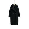 Искусственный мех 2 детали imitation wool coat длинное пальто imitation teddy bear fur long coat