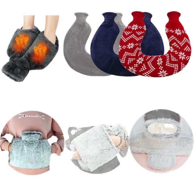 Old-Fashioned Rubber Hot Water Bottle for Stomach Warming