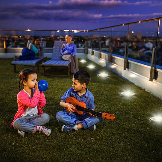 Уличный солнечный светильник с датчиком автоматического включения/выключения Супер яркий водонепроницаемый простой путь установки Садовый наземный светильник