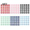 Stationery Loss Prevention 30PCS Numbered Pencil Toppers, Reusable Prevent Confusion Labels, Back to School Essentials Plastic Tracking Marker Clips,