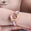 OUPINKE 3239 Automatic Mechanical Watch for Ladies Luxury Diamond Watch Waterproof Luminous Stainless steel Watch Women