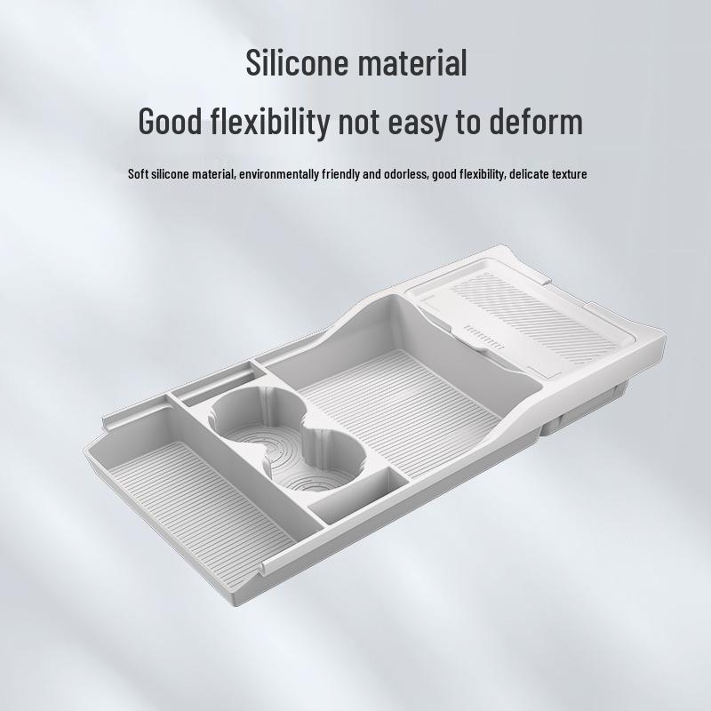 Совместимо с силиконовым контейнером/органайзером/футляром для очков под Formula Leopard Titanium 7 (Модель 25) Центральная консоль.