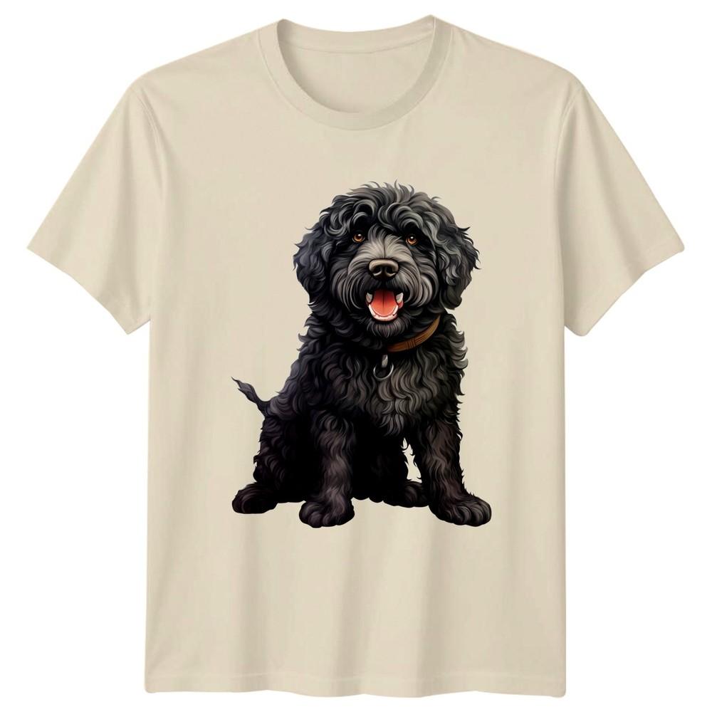 Black Doodle Dog Dogs Animals Unisexs TShirt Unisexs Tee Graphic Unisex Top