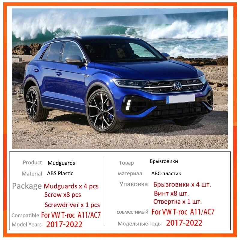 Брызговики для VW Volkswagen TRoc 2022, аксессуары T Roc T-Roc 2017 ~ 2022 A11 AC7, брызговик, переднее заднее крыло, автомобильные аксессуары