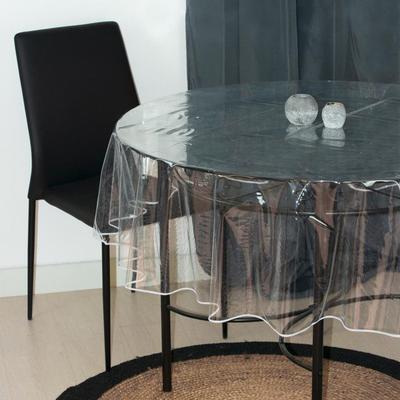 Круглая скатерть D.140 см CRISTAL прозрачная