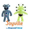 Fun And Colorful Joyville Monster Plush Toy 28cm Blue Two-eyed Monster 119g Soft Short Plush Pp Cotton Filling