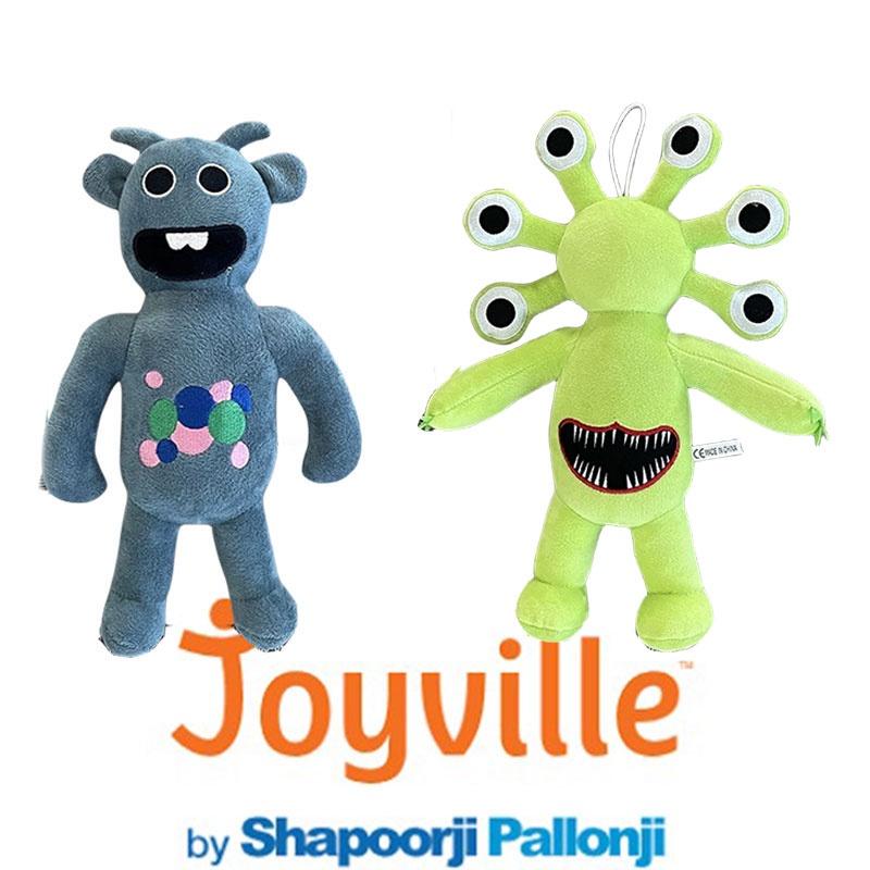 Fun And Colorful Joyville Monster Plush Toy 28cm Blue Two-eyed Monster 119g Soft Short Plush Pp Cotton Filling