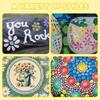 4pcs Moon Pattern Art Stamp Pen Reusable Dot Painting Pen New Embossing Tool  for DIY Graffiti
