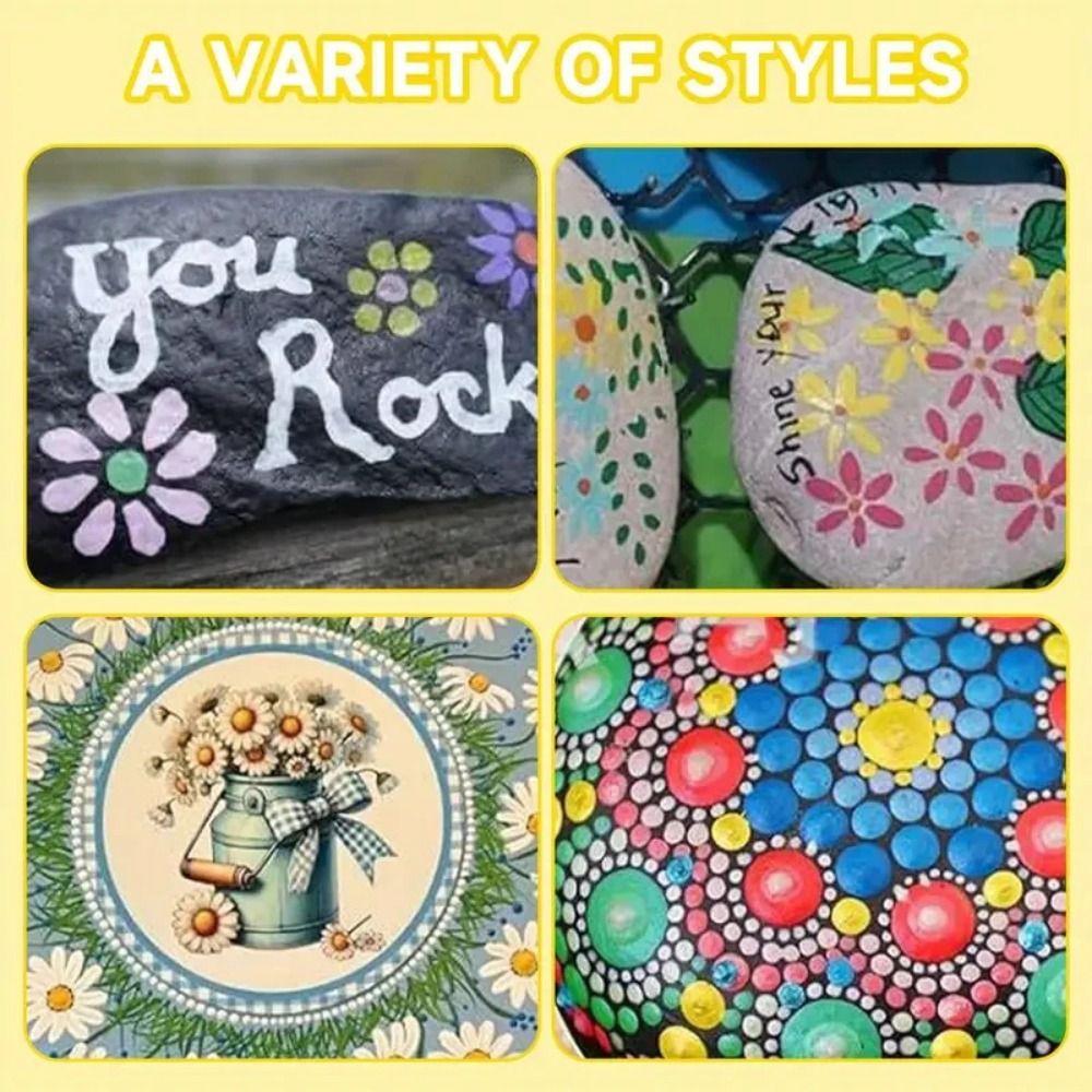 4pcs Moon Pattern Art Stamp Pen Reusable Dot Painting Pen New Embossing Tool for DIY Graffiti