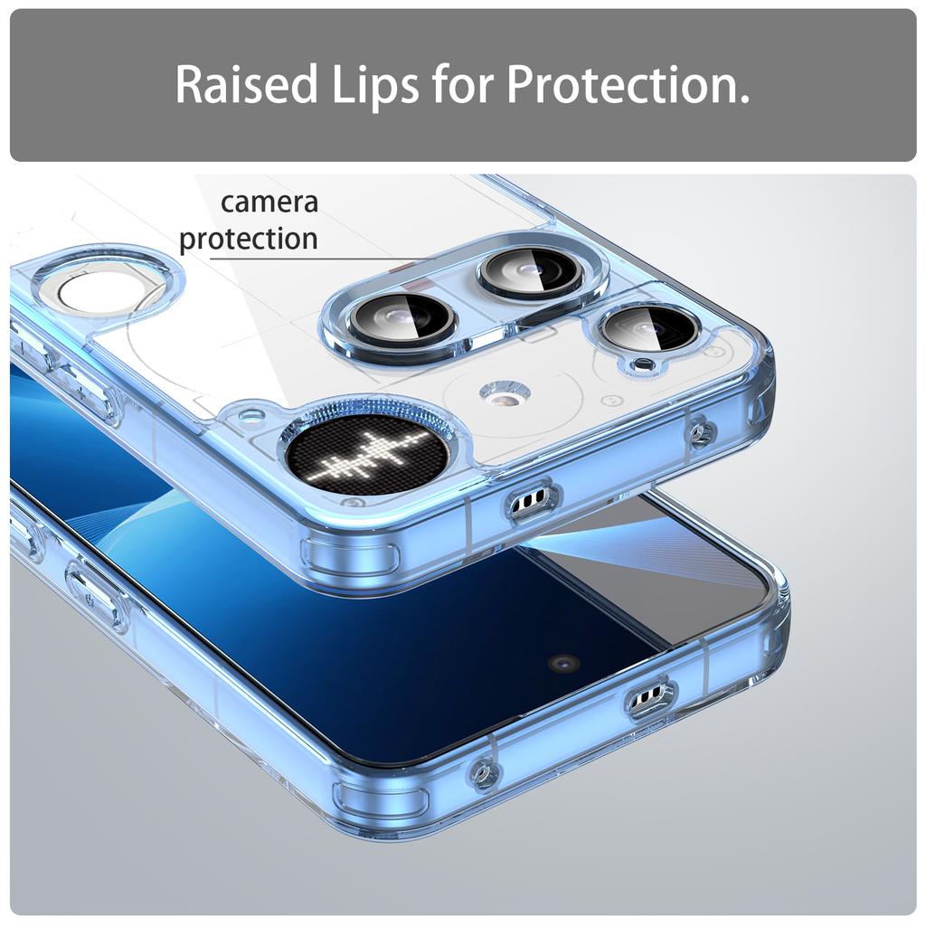 Ни за что Телефон (3) Чехол для 5G из ТПУ + Акрила, Задняя крышка для телефона, Защита от пожелтения