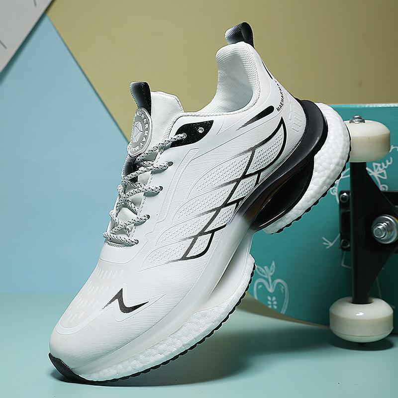 Fashion Hot Sale Mens Sports Shoes Low Cut Lightweight Bouncy Sole Breathable Mesh Running Sneakers