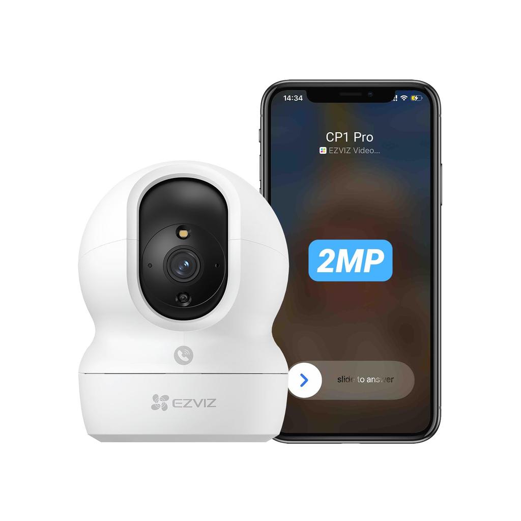 EZVIZ CP1 Pro 2MP Smartphone Compatible Pet Camera 1080P Color Night Vision Automatic Tracking Security Camera Indoor Alexa Compatible Japanese
