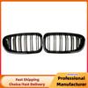 Спортивная решетка радиатора для BMW 5 серии F10 F11 F18 520d 530d 540i 2010-2017 1 пара глянцевых черных двойных планок гоночной решетки