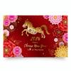 New Style Chinese New Year Decoration Red Gold Photography Background  Cross Border