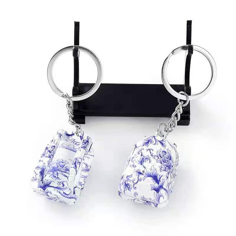 Chicken Game Metal Weapon Model Keychain: 12cm AKM 98K PUBG Pendant Gift