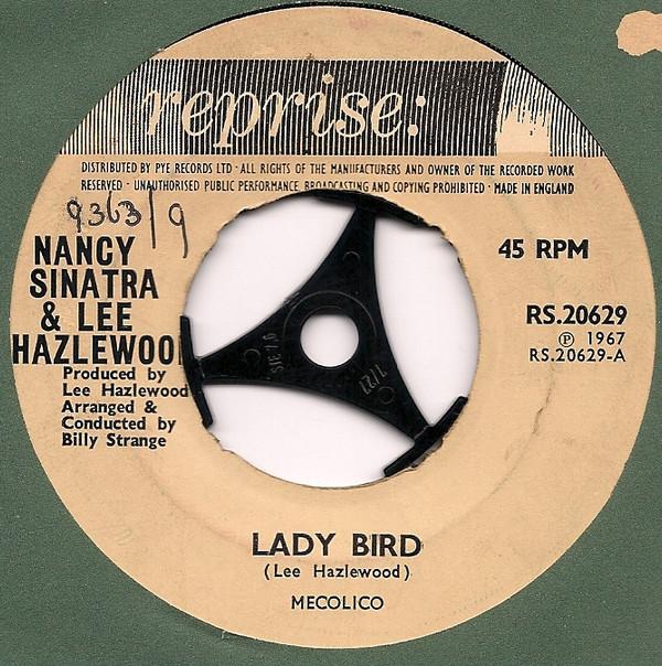 7-дюймовая пластинка НЭНСИ СИНАТРА И ЛИ ХЭЗЛВУД - Lady Bird / Sand RS20629 Reprise Records 1967 UK Поп Б/У