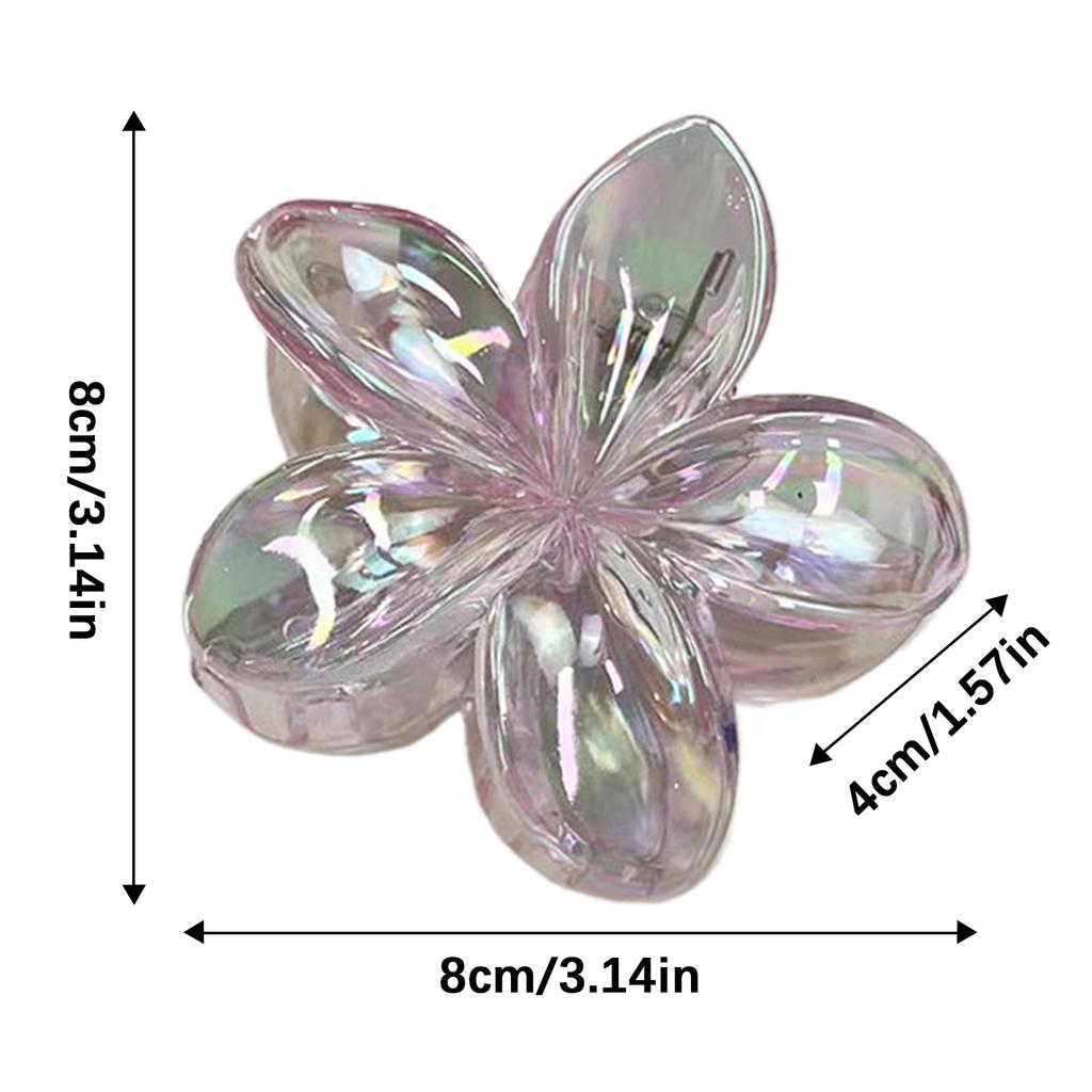 Гавайские заколки-крабы с цветами, отпускные заколки для волос в виде яиц и цветов, гавайские пляжные крабы, богемная заколка для волос для девочек, красочный аксессуар для волос