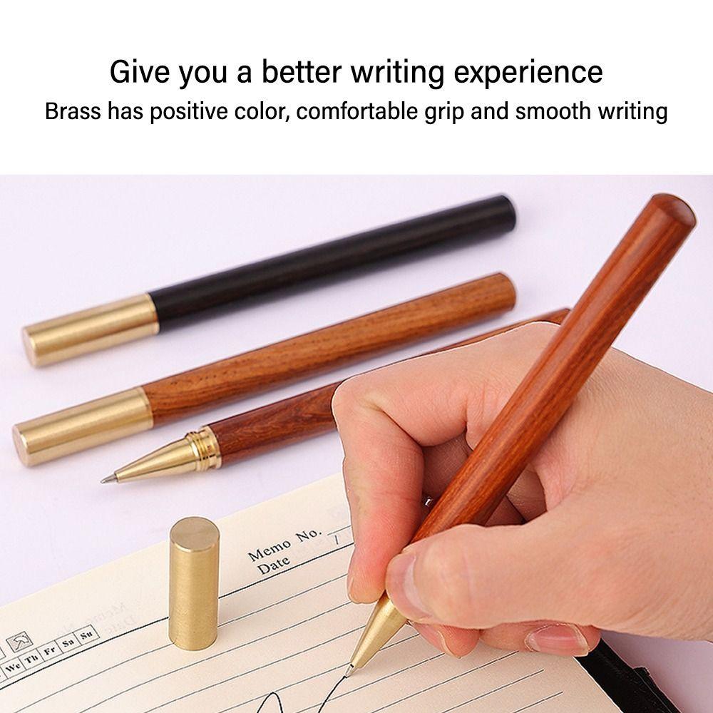 Wood Body Ballpoint Pen Business Gel Pen Creative Neutral Pen  Students Gift