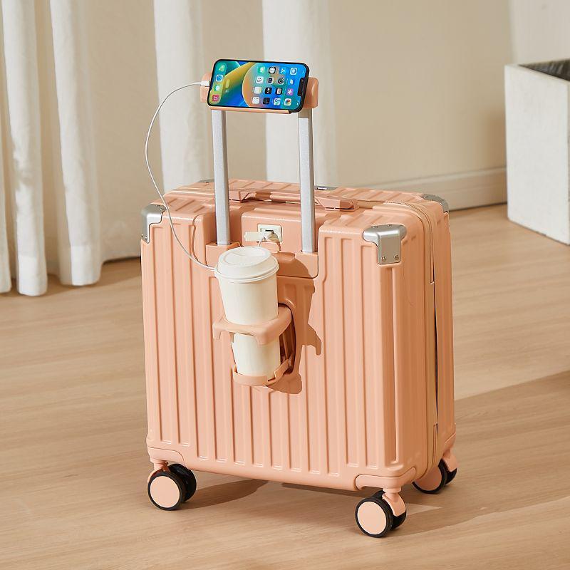 Стильный и прочный женский многофункциональный дорожный чемодан с бесшумными колесами