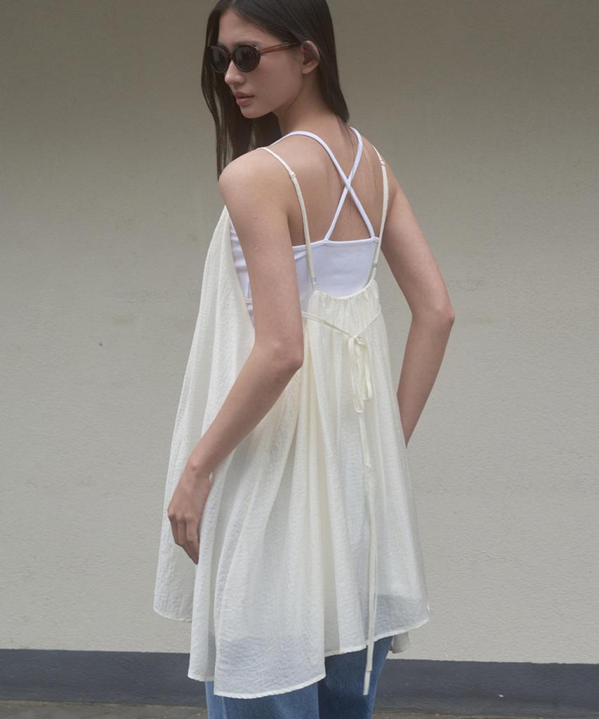 Sigreat Sheer Bustier Dress_Ivory