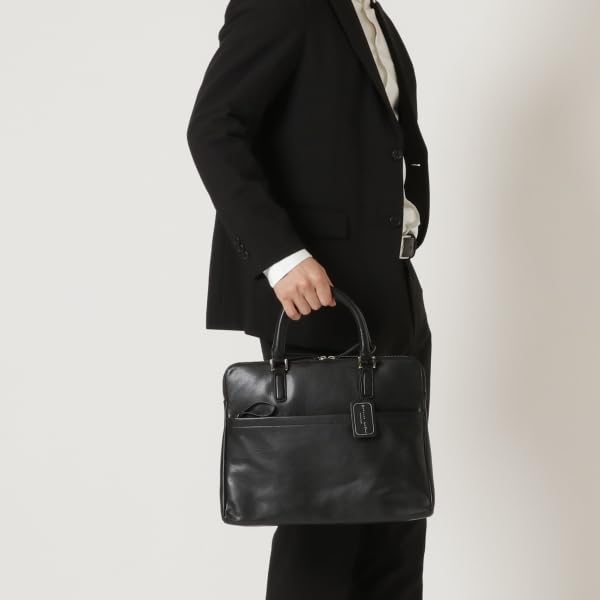 Натуральная натуральная кожа деловой тонкий портфель компактный стиль хаки [G Leather] мужской