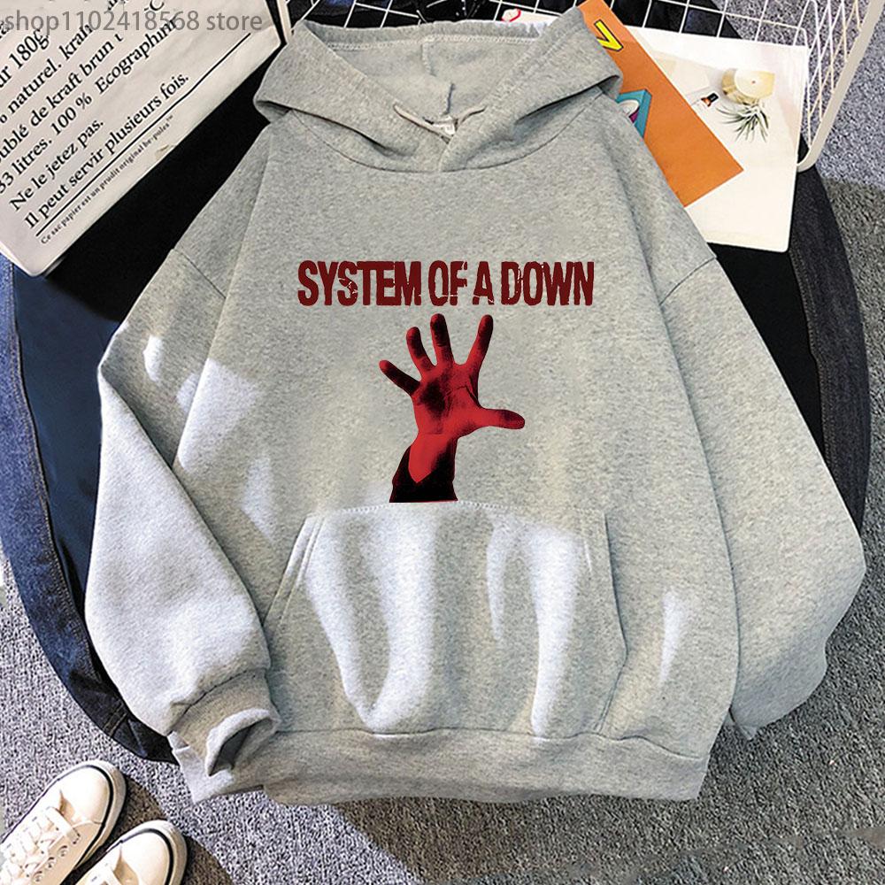 Толстовки с капюшоном System of A Down Band, толстовки в готическом стиле, рок-музыка, уличная одежда, модное женское пальто, спортивный костюм, мужская одежда унисекс Y2k