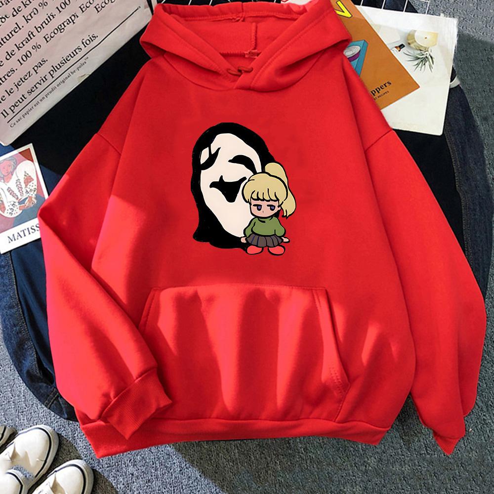 Худи Yume Nikki Милое Повседневное с Толстовкой с Капюшоном Длиннорукавное Флисовое Мягкое Одежда Мода Манга Комикс Графическая Печать Худи