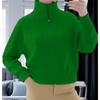 Womens Casual Knit Cardigan With Dual Zippers Loose Fit Chunky Cable Sweater Jacket Winter 2026