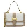 Stylish 2022 Women's Casual Shoulder Bags Chic Small Square Handheld Purses In White Khaki And Black