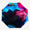 1pc Outdoor Umbrella with Anime Character and Monster Print - Automatic Opening/Closing, Portable 3-Fold Design, 8-Rib Iron Frame, Perfect Gift f
