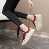 Q222 New White Shoes Women's Shoes Solid Color  Summer Breathable Increased Platform Sports Casual Shoes Board Shoes All-Matching