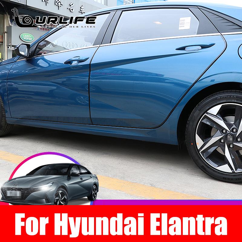 Противоударная полоса для двери автомобиля со стальным диском, накладка на бампер, защита от царапин, уплотнительная защита, декор автомобиля для Hyundai