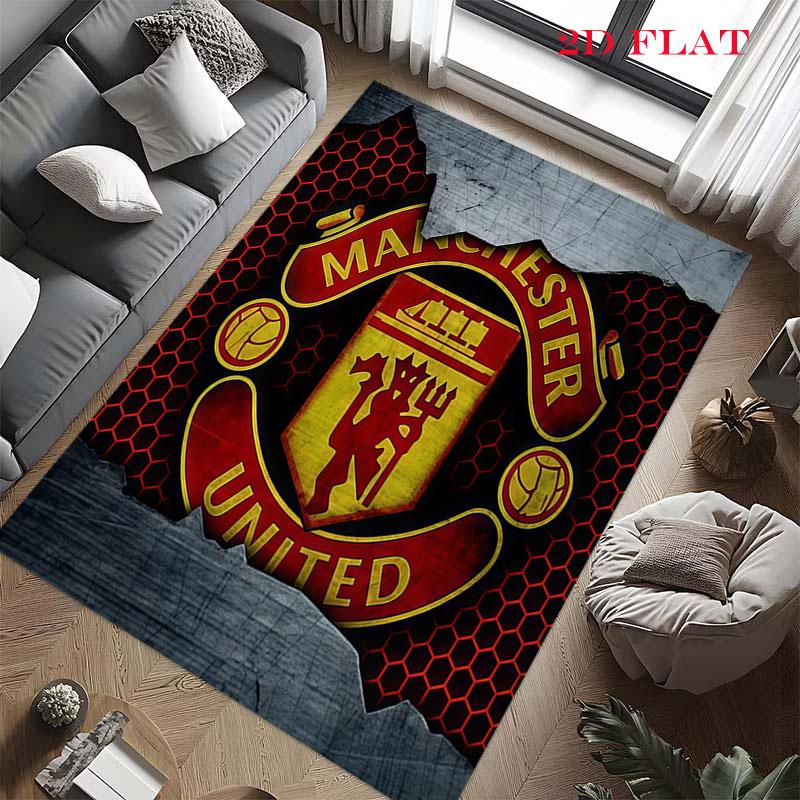 Shiny MUFC Cards Carpet Rug for Living Room Bedroom Home Sofa Decoration,Kids play Nonslip Floor Mat
