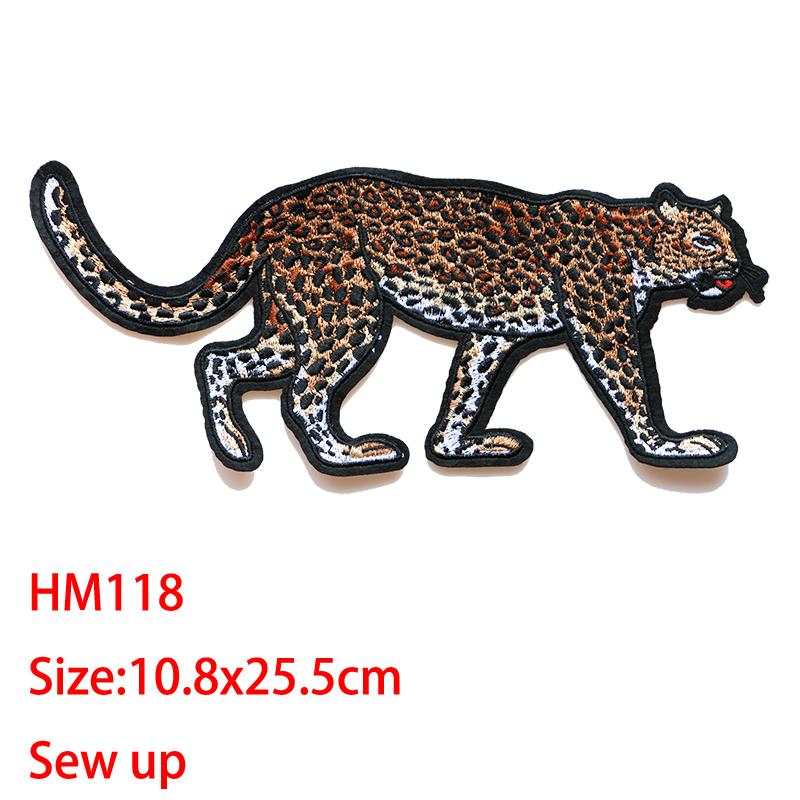 Cartoon Decorative Patch Tiger,cat,Jaguar icon Embroidered Applique Patches For DIY Iron on Badges Stickers on backpack,clothes HH43