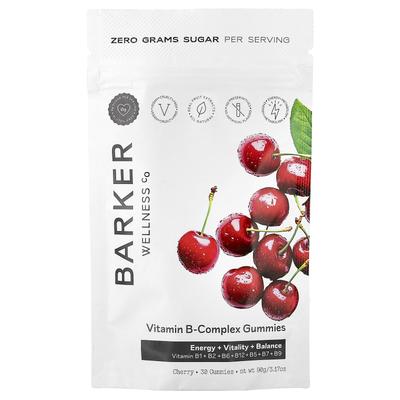 Barker Wellness Co., Жевательные витамины группы B, Вишневый вкус, 30 жевательных таблеток