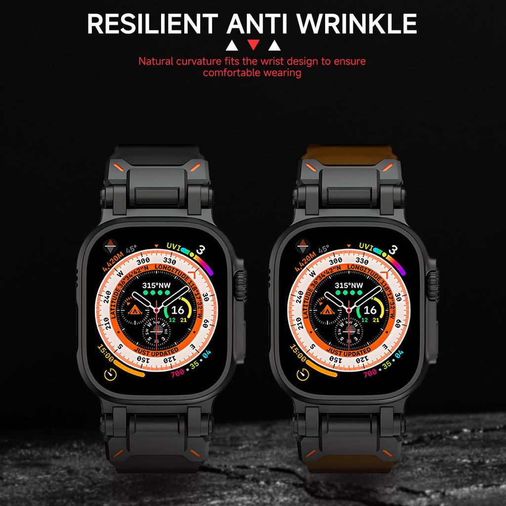 Кожаный ремешок для Apple Watch Ultra 2, 49 мм, 45 мм, 44 мм, ремешок для часов для iWatch Series 9, 8, 7, 6, 5 se 4, 42 мм, мужской браслет Correa